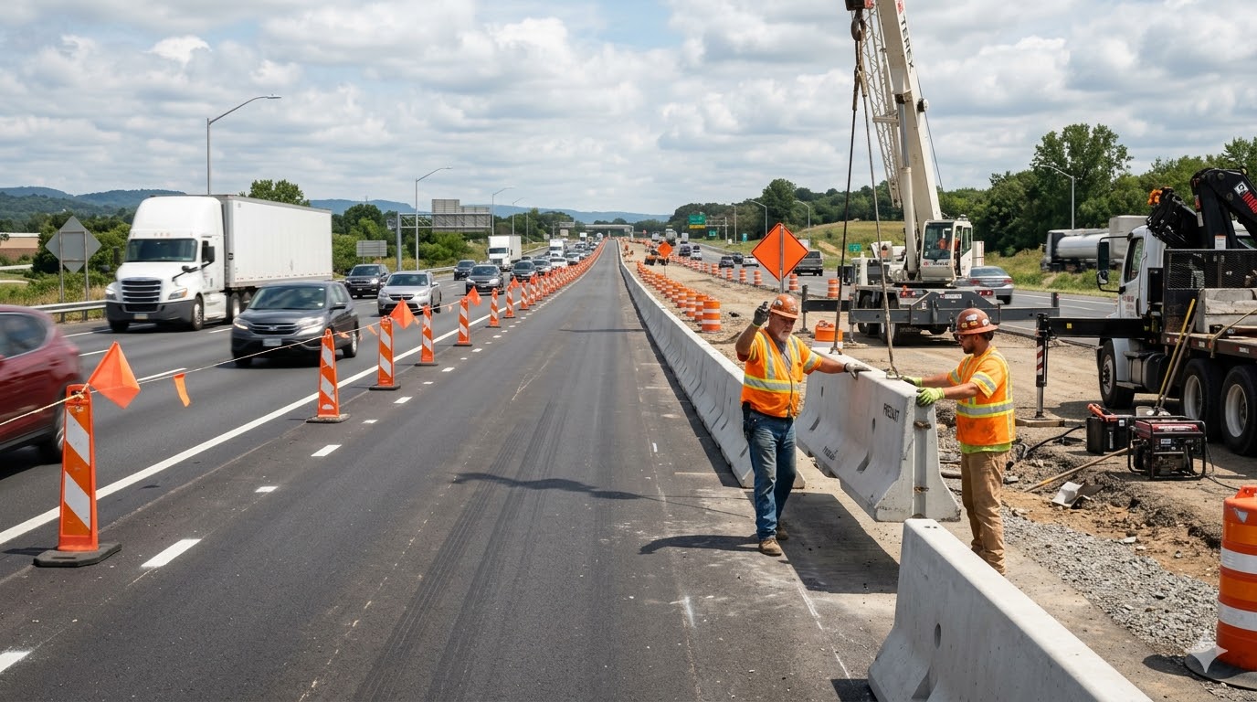 Cara Pasang Road Barrier Beton yang Benar
